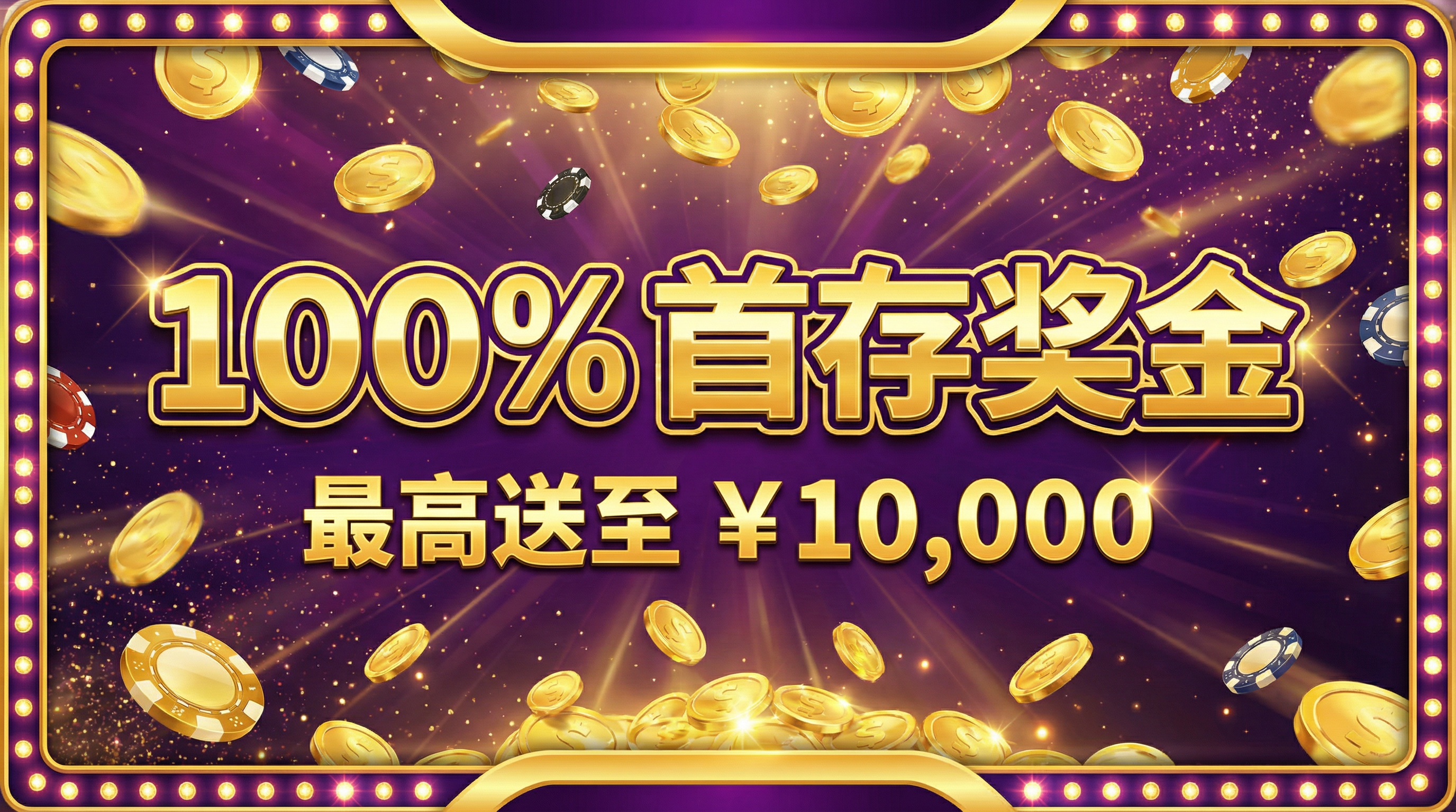 100%首存奖金活动